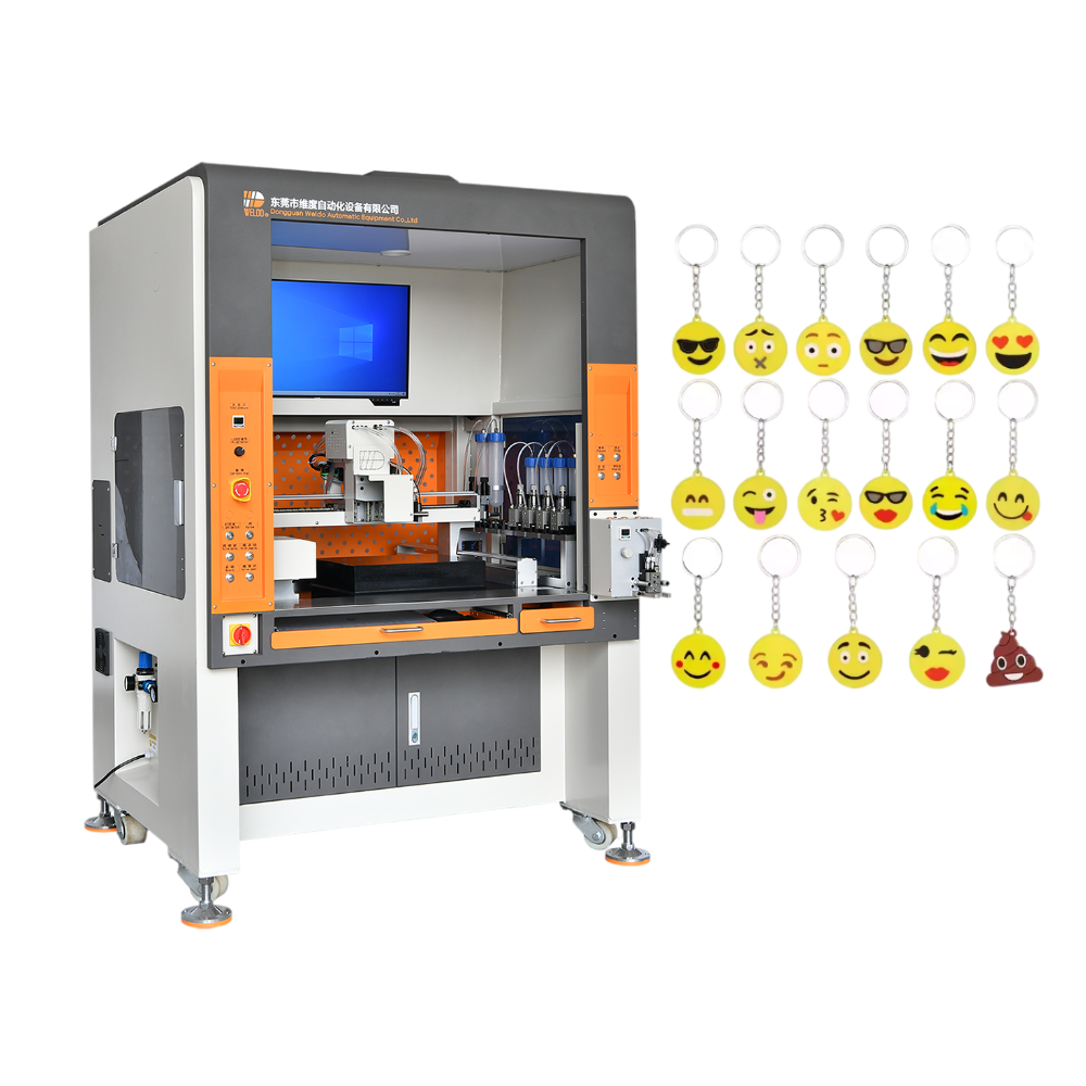 anime soft pvc keychain filling machine